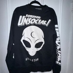 Killstar “Forever Unsocial” alien long sleeve